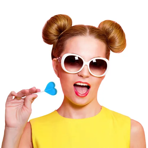 Vista 2 de Fruidles paletas mini con forma de corazón con sabor delicioso, envueltas individualmente, paleta de 0.18 oz (30 paletas, azul-frambuesa)