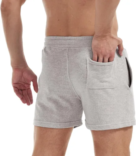 Vista 2 de AIMPACT Pantalones cortos de entrenamiento deportivo para hombre, pantalones cortos casuales de 5 pulgadas para hombre