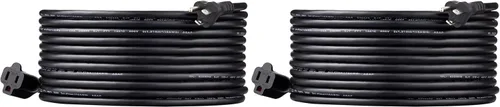 Vista 19 de Amazon Basics - Cable de extensión de 3 pies, extensor de toma de 3 clavijas, cable de extensión para interiores, 13 amperios, 125V, color negro