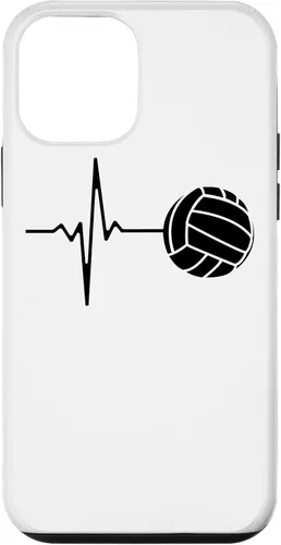 Vista 12 de iPhone 15 Volleyball Player Volleyball Lover, Volleyball Heartbeat Case