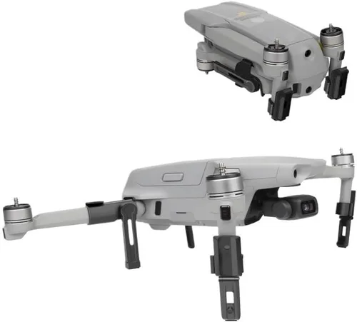 Vista 2 de Tren de aterrizaje plegable elevar las piernas de aterrizaje soporte pies protector de extensión protector de pierna para Mavic Air 2 Drone