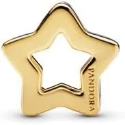 Vista 3 de Pandora Reflexions 767544 - Abalorio con diseño de estrella, chapado en oro de 18 quilates, diseño de reflejos