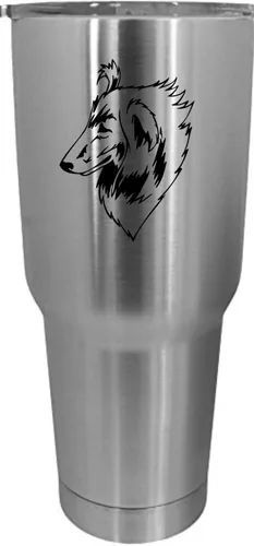 Vista 256 de Cairn Terrier - Vaso grabado con temática de perro, 30 onzas