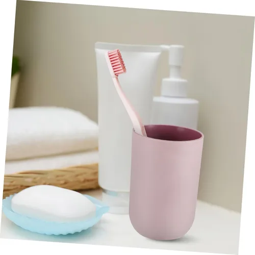 Vista 5 de 4 vasos de lavado para cepillos de dientes, soporte para cepillos de dientes, vaso de plástico, vasos de plástico para baño, tazas de baño
