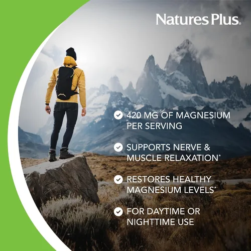 Vista 3 de NaturesPlus KalmAssure Polvo de magnesio – 1.15 libras – Sabor naranja – Apoya la relajación nerviosa y muscular – Sin OMG, sin gluten, vegano – 60