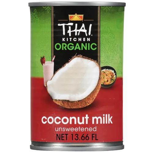 Vista 10 de Thai Kitchen leche de coco orgánica sin edulcorantes, 13.66 onzas líquidas (paquete de 6 unidades)