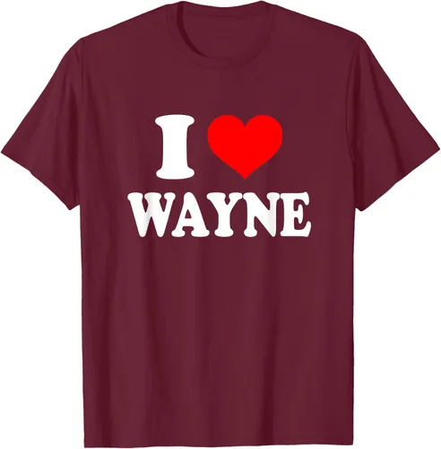 Vista 11 de Wayne - Camiseta I Heart Wayne - I Love Wayne, Negro, S