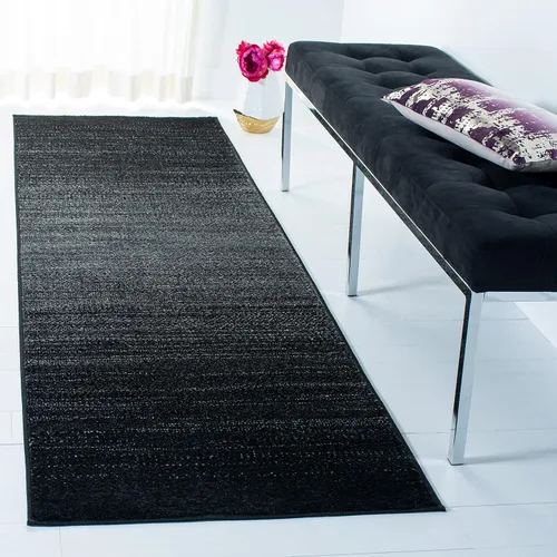 Vista 6 de SAFAVIEH Adirondack Collection - Alfombra decorativa, 2 pies 6 pulgadas x 4 pies, color negro y gris, diseño moderno, no desprende pelusa y de fácil