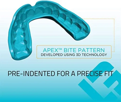 Vista 3 de GuardLab APEX Lite - Protector bucal deportivo para fútbol, baloncesto, boxeo, lucha libre, fútbol, BJJ, hockey, artes marciales mixtas y artes