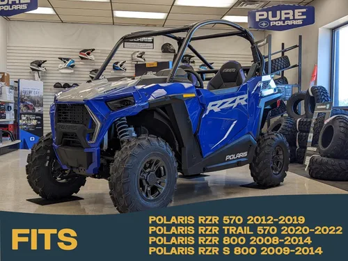 Vista 4 de Polaris RZR 570/Trail 570/RZR 800/RZR S 800 2008-2022 Juego de pastillas de freno de cerámica delanteras y traseras