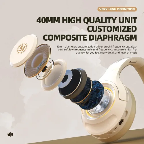 Vista 5 de Auriculares inalámbricos para juegos auriculares inalámbricos RGB HiFi con graves estéreo con micrófono para PS4 PS5 teléfono celular PC Bluetooth