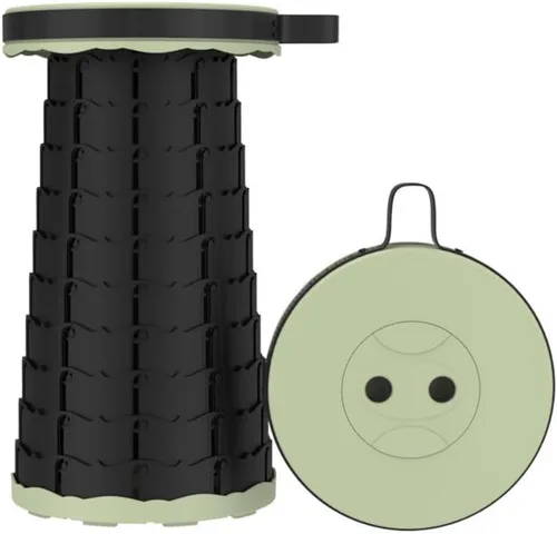 Vista 15 de Taburete plegable plegable portátil retráctil, plegable plegable telescópico plegable para adultos para pesca al aire libre, senderismo, jardinería