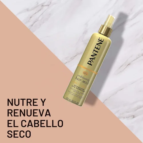 Vista 3 de Pantene Pro-V Nutrient Boost Moisture Conditioning Mist Desenredante nutritivo y renovador, 8.5 onzas líquidas Desenredante
