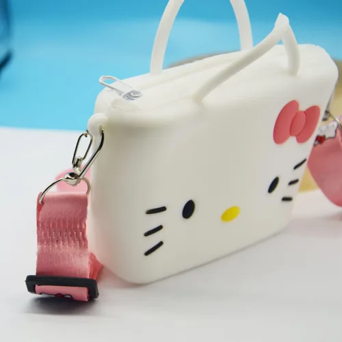 Vista 7 de Rondlaho Cartera de silicona, Gatito pequeño, Bandolera