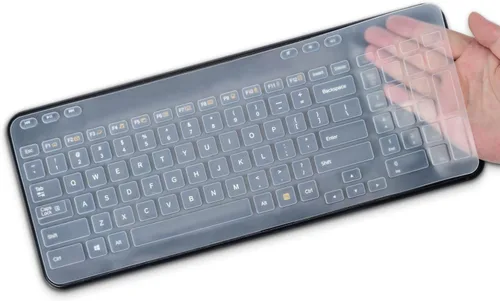 Vista 15 de Logitech MK320 K330 MK335 - Funda de teclado de silicona impermeable para Logitech MK320 MK335, color negro
