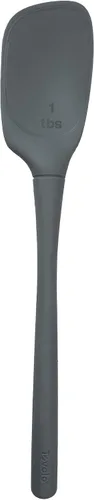 Vista 7 de Tovolo Flex Core - Cuchara profunda de silicona con cabeza en ángulo para revolver, recoger y servir, apta para lavavajillas, sin BPA, resistente al