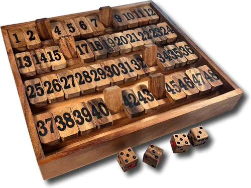 Vista 4 de Juego Shut The Box #1-48 - Versión Avanzada - Juego divertido y educativo para toda la familia