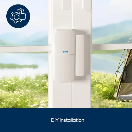 Vista 5 de Sensor de entrada (paquete de 6) – Protección de ventanas y puertas – Compatible con el sistema de seguridad tolviviov para el hogar control