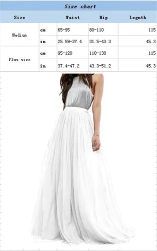 Vista 2 de Vestido largo de tul para mujer, vestido largo de tul para novia, dama de honor, hasta el suelo, cintura alta, vestido de fiesta maxi tutú