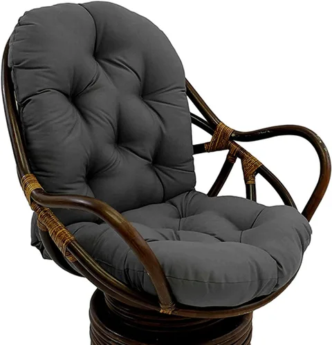 Vista 19 de Cojines basculantes de repuesto para exteriores e interiores, suaves, gruesos, lavables, de sarga sólida, giratorios, con almohada para silla
