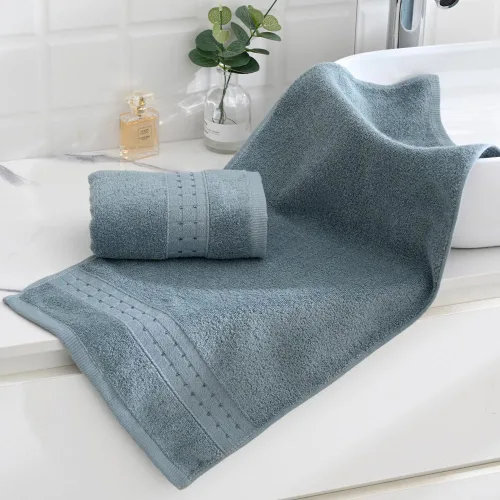 Vista 3 de sense gnosis Toallas de mano 100% algodón verdes, absorbentes, súper suaves, sin pelusas, toallas de mano para baño, viajes, yoga, deporte, spa