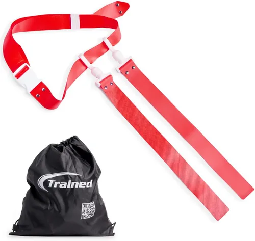 Vista 23 de Trained Cinturones de fútbol con bandera de hombre, juego de fútbol con bandera ajustable para equipos deportivos, entrenamiento y competencia