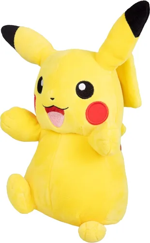 Vista 4 de Pikachu de peluche de Pokémon, 8 pulgadas, con licencia oficial de Wicked Cool Toys