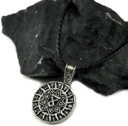 Vista 2 de KOKOSHELL Viking Mjolnir - Collar para hombre Thor Hammer de acero inoxidable con colgante de Odin para mujer
