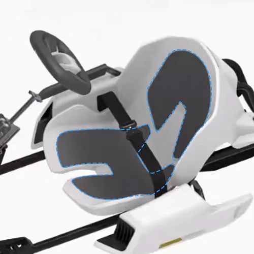 Vista 4 de Cojín de asiento de repuesto para Ninebot GoKart Kit/kit 2/Pro/Pro 2, compatible con Segway GoKart accesorios posventa, fácil de instalar Fits