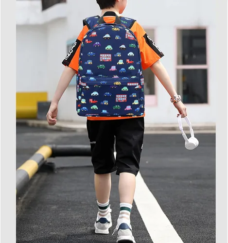 Vista 42 de CAMTOP - Conjunto de mochila y lonchera con estampados divertidos para niños de preescolar y primaria), Y0058-2