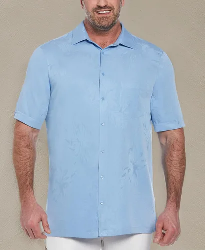 Vista 6 de Cubavera Camisa de manga corta con botones y un bolsillo para hombre