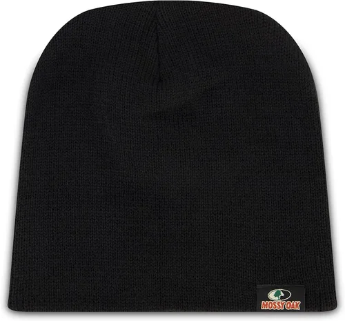 Vista 3 de Mossy Oak Men's Rib Knitted Hats - Warm and Cozy Beanie Hat - Men Winter Hat