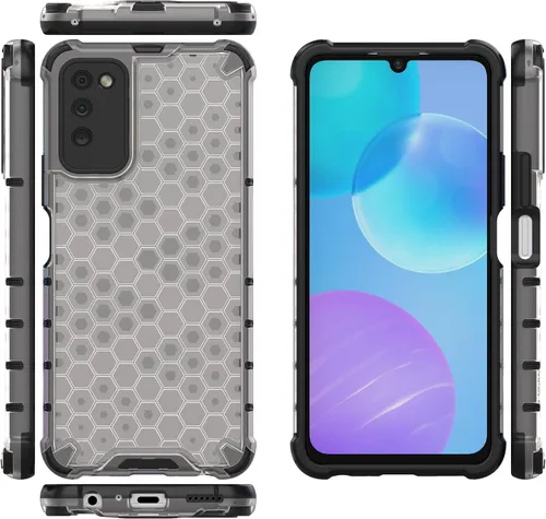 Vista 145 de Pzwoxukhov Funda compatible con Huawei Nova 3i, compatible con Huawei P Smart+ 2018 Honeycomb Anti-Drop Shock-Absorbing Case Negro