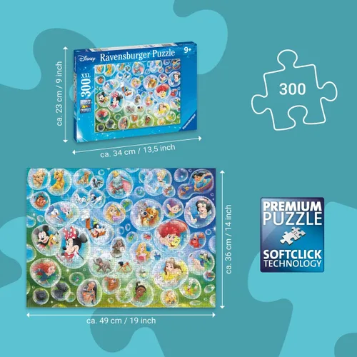 Vista 3 de Ravensburger Disney Classics - Rompecabezas para niños de 9 años, 300 piezas XXL [Exclusivo de Amazon]