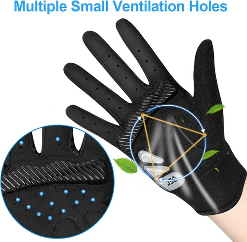 Vista 3 de Guantes de ciclismo para hombresmujeres-almohadilla de gel de 0.197 in guantes antideslizantes de bicicleta de carretera para MTB ciclismo