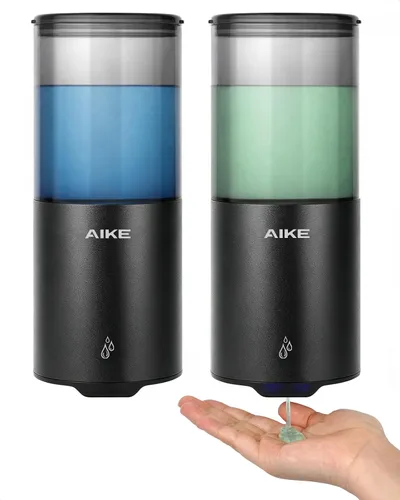 Vista 9 de AIKE Dispensador automático de jabón sin contacto,IPX7 Impermeable,Acero Cepillado