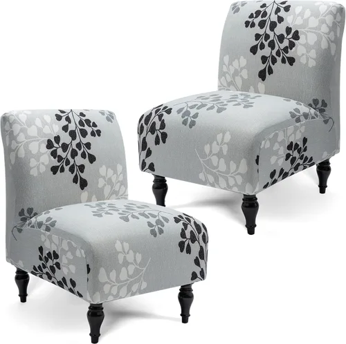 Vista 38 de Liykimt Funda para Silla de Acento sin Brazos Slipcover, Funda Slipcover para Silla Slipper de Spandex Elástico Extraíble para Silla sin Brazos