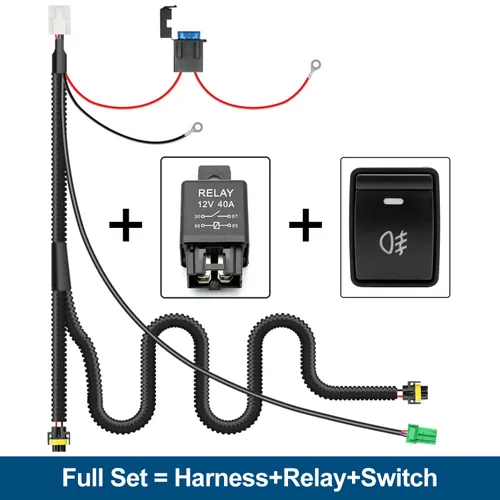 Vista 7 de Arnés de cableado de luz antiniebla H11 H8 para Nissan Altima Frontier Versa Sentra Rouge 2014-2023 con kit de interruptor de encendido/apagado