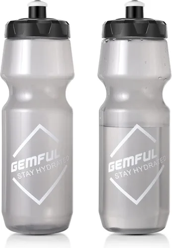 Vista 7 de GEMFUL Botella de agua para bicicleta sin BPA, 25.4 fl oz, paquete de 2