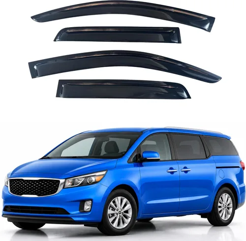Vista 278 de Visera de ventana IG para Ford Focus Sedán y Hatchback 2012-2018, Protector de ventana lateral para lluvia y viento estilo Mugen, extra duradero