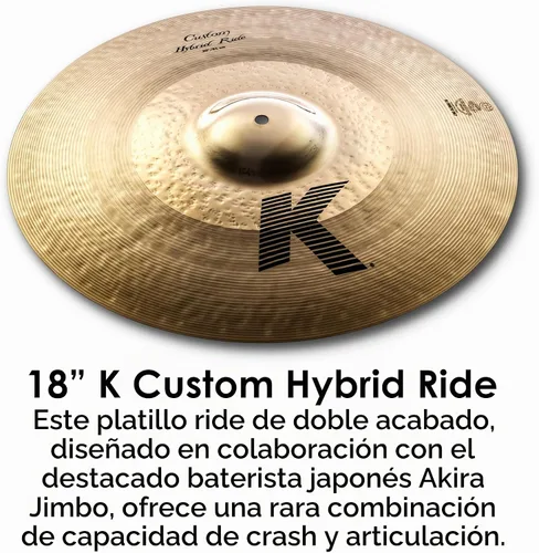 Vista 6 de Zildjian Paquete de platillos híbridos personalizados K1250 K 14/16/18/20