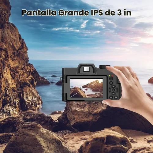 Vista 9 de Cámara digital para fotografía, cámara fotográfica de video con enfoque automático de 48 MP con WiFi Auto-Focus Vlog Cámara para YouTube
