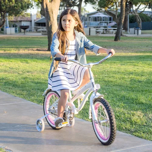Vista 3 de Firmstrong Girl s Bella Bicycle with Training Wheels