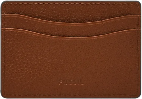 Vista 3 de Fossil Men's Leather Slim Minimalist Card Case Front Pocket Wallet Slim, Minimalist, Card Case, Front Pocket