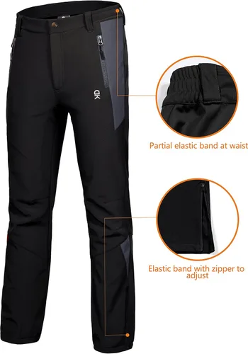 Vista 3 de Little Donkey Andy Women's Hiking Ski Pants, Snowboarding Softshell Pants