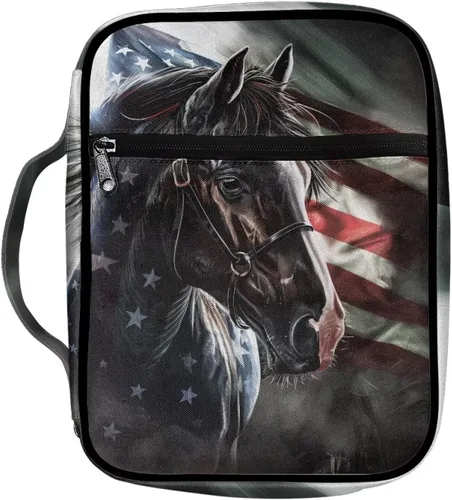 Vista 24 de Funda para la Biblia de Béisbol con Impresión de Agua y Fuego para Niños, Fundas Ligeras para la Biblia, Bolso de Mano para Estudio de la Biblia