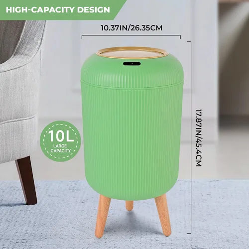 Vista 27 de Pukomc Papelera con sensor inteligente, conveniente e higiénico, fácil de usar, sensor de tecnología, impermeable, papelera de plástico para cocina