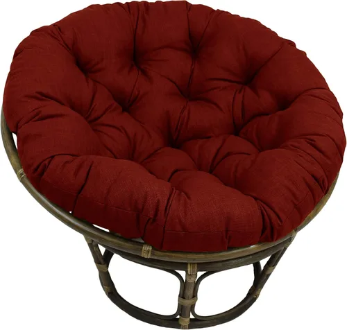 Vista 5 de Blazing Needles Cojín Papasan de 52 pulgadas para interiores y exteriores (solo cojín) Cool Grey Specialty