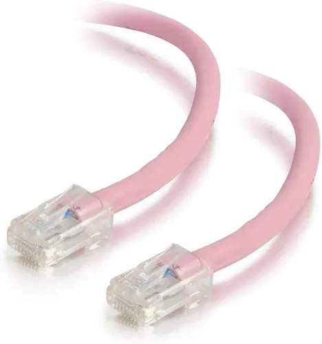 Vista 65 de C2G 24494 Cable cruzado Cat5e - Cable de conexión de red sin blindaje sin arranque, naranja (3 pies, 3.0 ft)