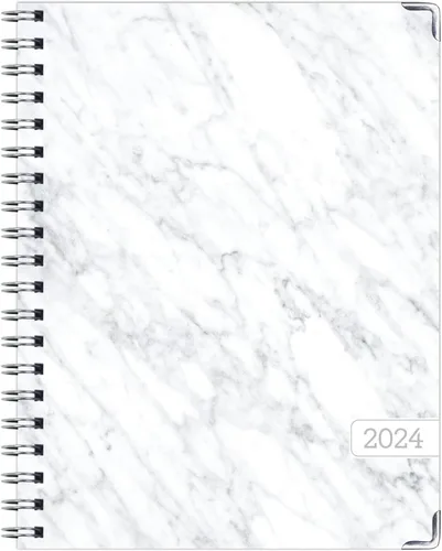 Vista 8 de Agenda 2024 de tapa dura: (noviembre de 2023 a diciembre de 2024) Agenda diaria, semanal, mensual y anual de 8.5 x 11 pulgadas. Marcador, carpeta